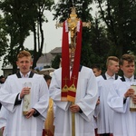 Powitanie ikony MB Częstochowskiej w Łękach Kościelnych