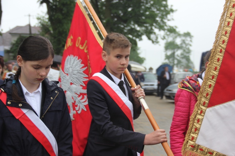 Powitanie ikony MB Częstochowskiej w Łękach Kościelnych