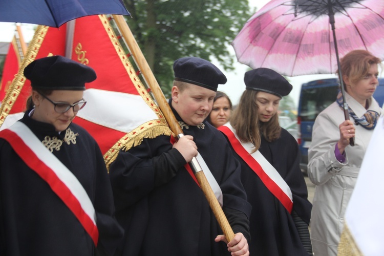 Powitanie ikony MB Częstochowskiej w Łękach Kościelnych