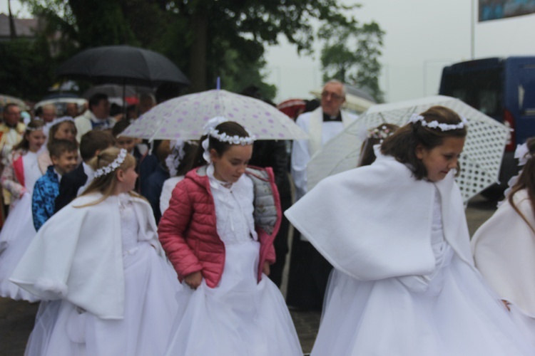 Powitanie ikony MB Częstochowskiej w Łękach Kościelnych