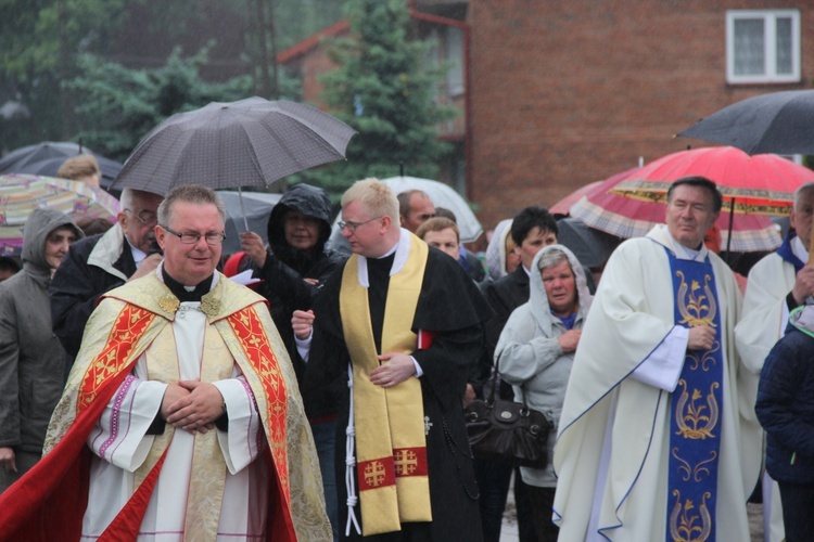 Powitanie ikony MB Częstochowskiej w Łękach Kościelnych