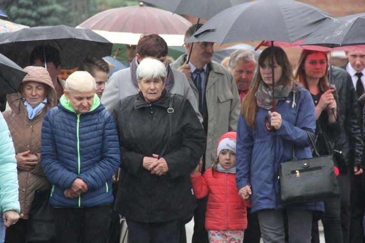 Powitanie ikony MB Częstochowskiej w Łękach Kościelnych