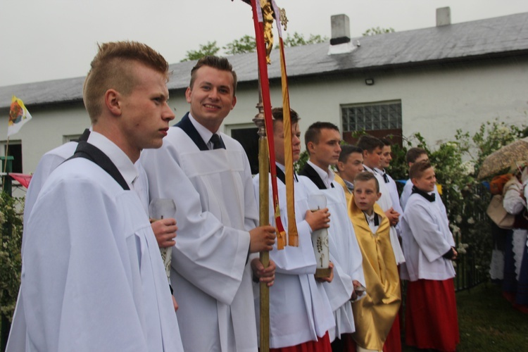 Powitanie ikony MB Częstochowskiej w Łękach Kościelnych