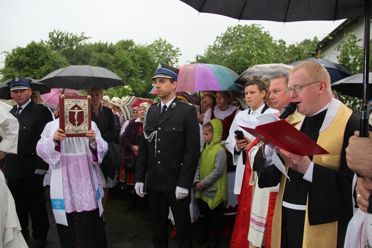 Powitanie ikony MB Częstochowskiej w Łękach Kościelnych