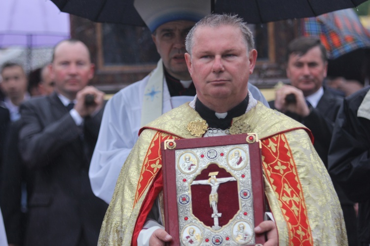 Powitanie ikony MB Częstochowskiej w Łękach Kościelnych