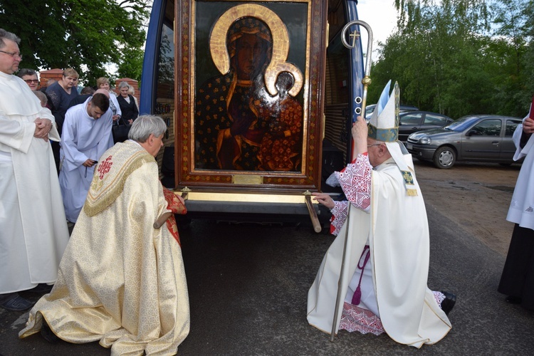 Powitanie ikony MB Częstochowskiej w Sobocie