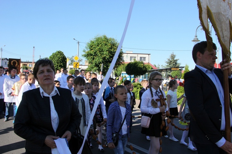 Powitanie ikony MB Częstochowskiej w Bielawach