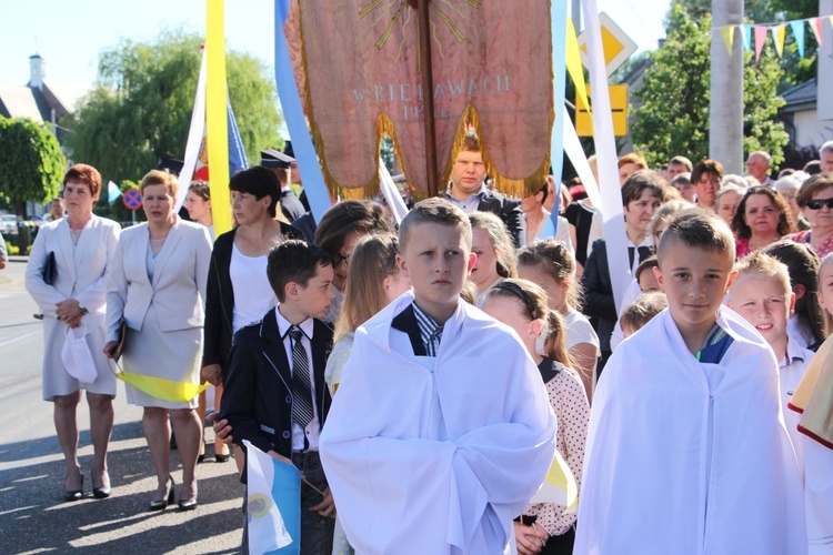 Powitanie ikony MB Częstochowskiej w Bielawach