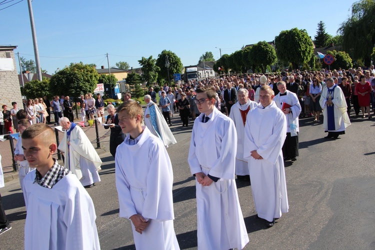 Powitanie ikony MB Częstochowskiej w Bielawach