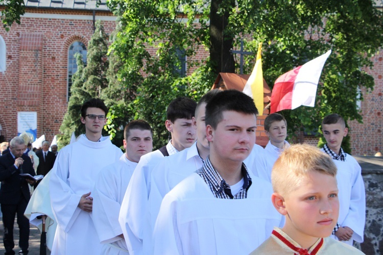 Powitanie ikony MB Częstochowskiej w Bielawach