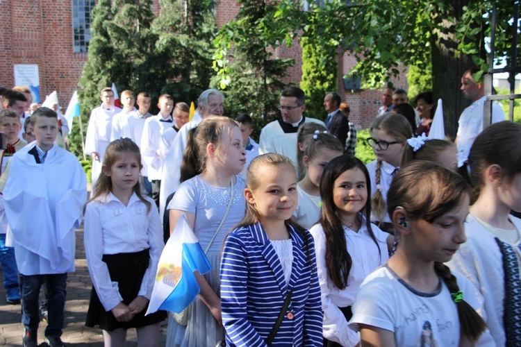 Powitanie ikony MB Częstochowskiej w Bielawach