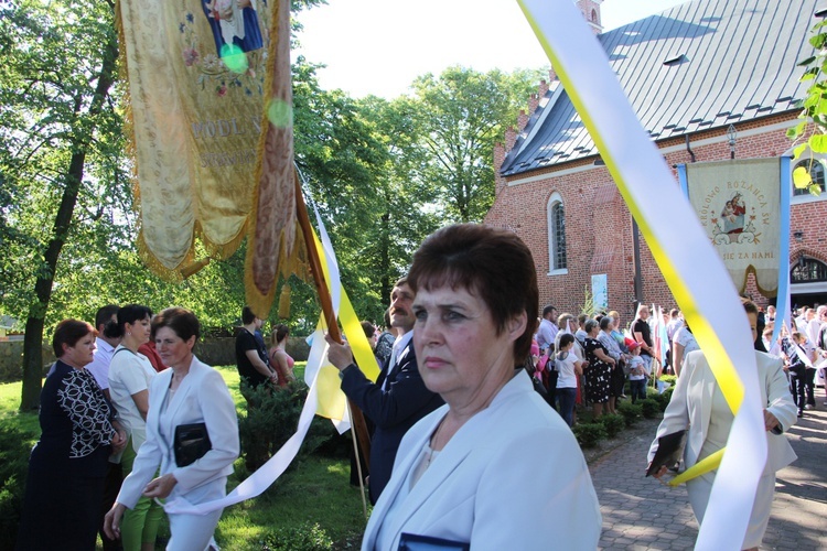 Powitanie ikony MB Częstochowskiej w Bielawach