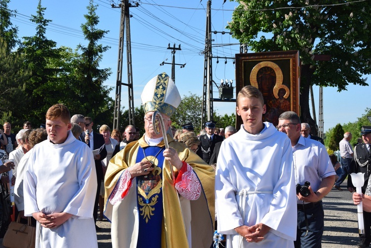 Powitanie ikony MB Częstochowskiej w Oszkowicach