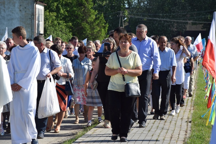 Powitanie ikony MB Częstochowskiej w Oszkowicach