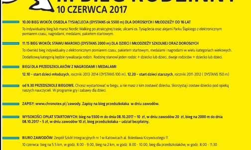Bieg Rodzinny, 10 czerwca, Katowice