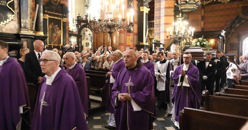 Pożegnanie Zbigniewa Wodeckiego w bazylice Mariackiej