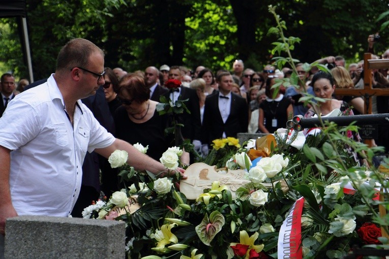 Pożegnanie Zbigniewa Wodeckiego na cmentarzu Rakowickim