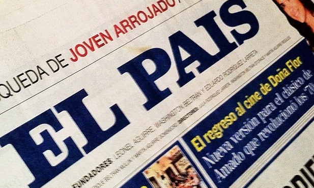 Sformułowanie "polski obóz zagłady" w hiszpańskim "El Pais" 