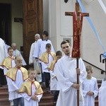 Powitanie ikony MB Częstochowskiej w parafii św. Jakuba w Głownie