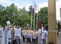 Powitanie ikony MB Częstochowskiej w parafii św. Jakuba w Głownie