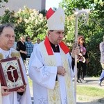 Powitanie ikony MB Częstochowskiej w parafii św. Barbary w Głownie