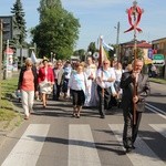 Powitanie ikony MB Częstochowskiej w parafii św. Barbary w Głownie