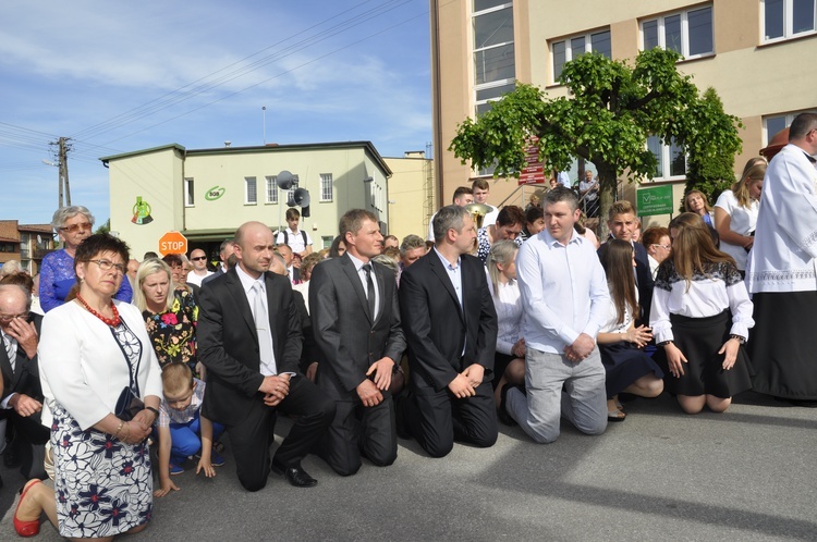 Powitanie ikony MB Częstochowskiej w Dmosinie