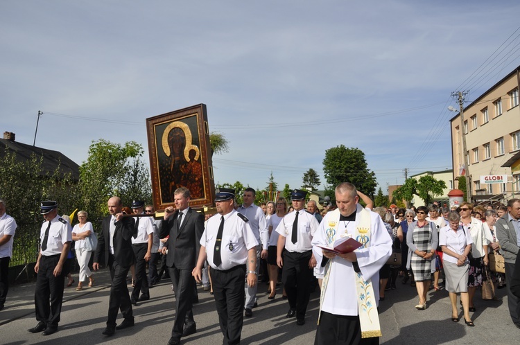 Powitanie ikony MB Częstochowskiej w Dmosinie