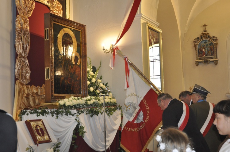 Powitanie ikony MB Częstochowskiej w Dmosinie