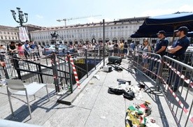 Dwóch mężczyzn podejrzanych o wywołanie paniki w Turynie