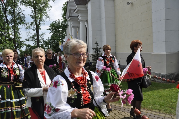 Powitanie ikony MB Częstochowskiej w Domaniewicach