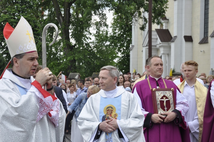 Powitanie ikony MB Częstochowskiej w Domaniewicach