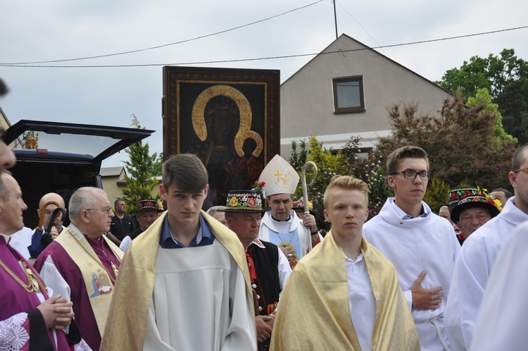 Powitanie ikony MB Częstochowskiej w Domaniewicach