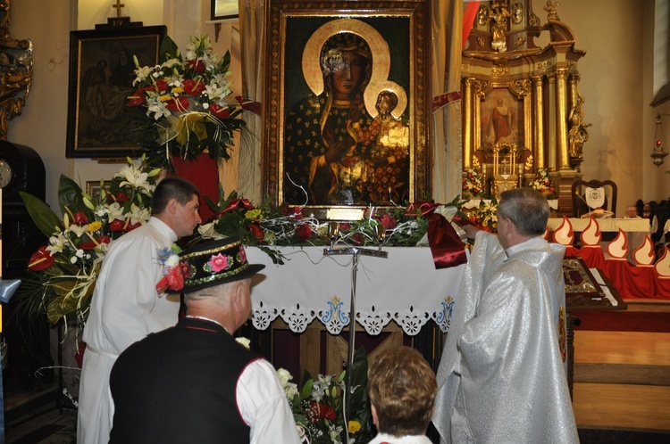 Powitanie ikony MB Częstochowskiej w Domaniewicach