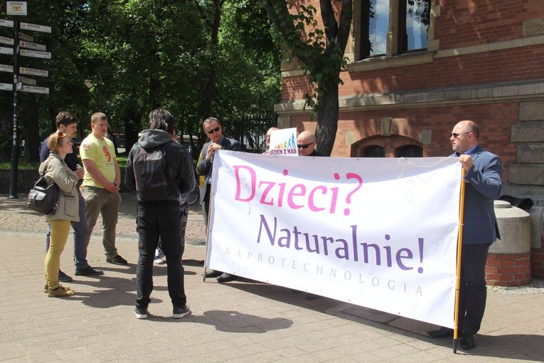 Protest przeciwko programowi in vitro