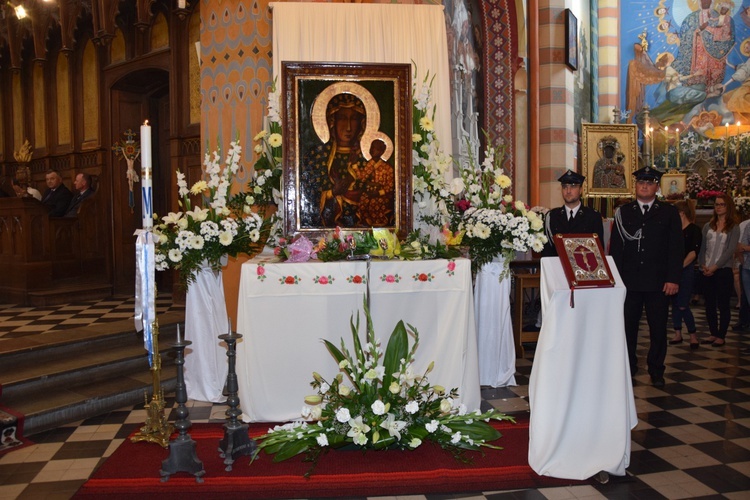 Powitanie ikony MB Częstochowskiej z Złakowie Kościelnym