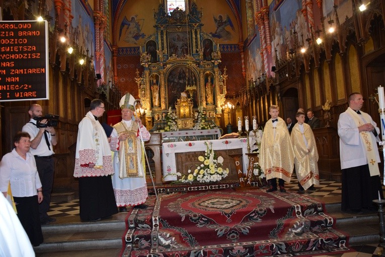 Powitanie ikony MB Częstochowskiej z Złakowie Kościelnym