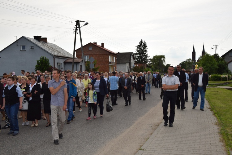 Powitanie ikony MB Częstochowskiej z Złakowie Kościelnym