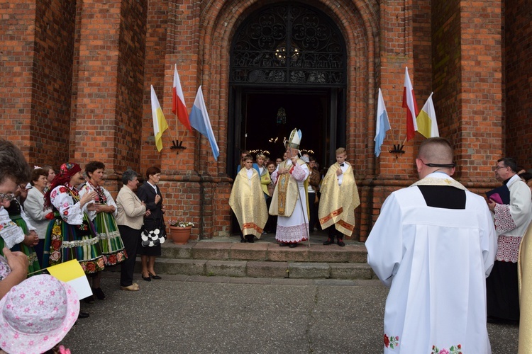 Powitanie ikony MB Częstochowskiej z Złakowie Kościelnym