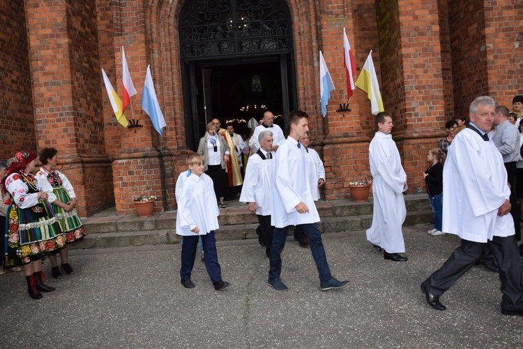 Powitanie ikony MB Częstochowskiej z Złakowie Kościelnym