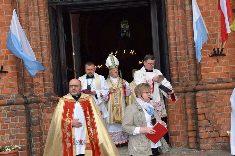 Powitanie ikony MB Częstochowskiej z Złakowie Kościelnym