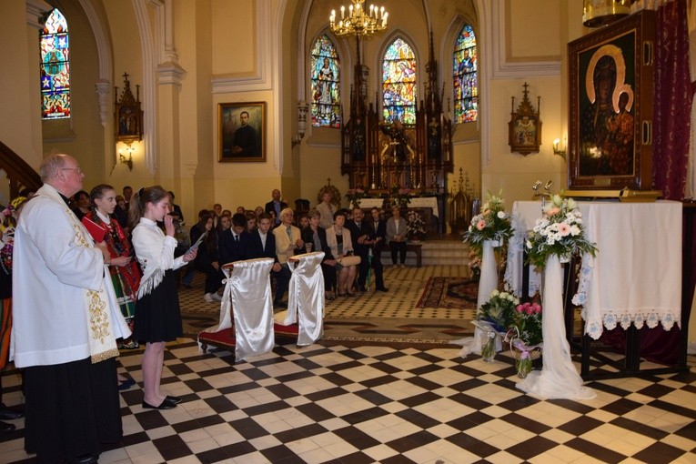Powitanie ikony MB Częstochowskiej w Zdunach