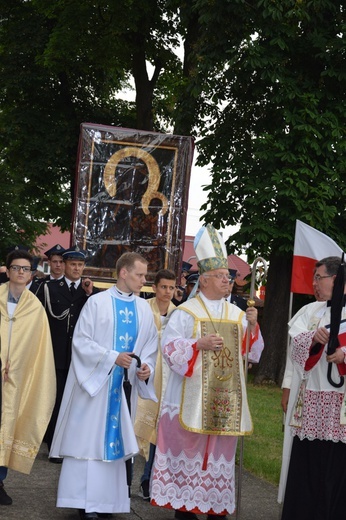 Powitanie ikony MB Częstochowskiej w Zdunach