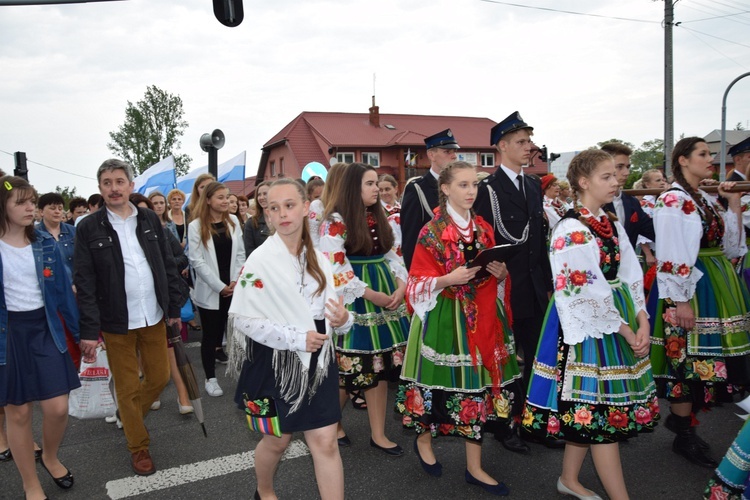 Powitanie ikony MB Częstochowskiej w Zdunach