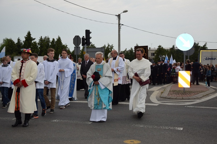 Powitanie ikony MB Częstochowskiej w Zdunach