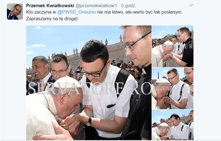 Papież ucałował ręce polskich neoprezbiterów