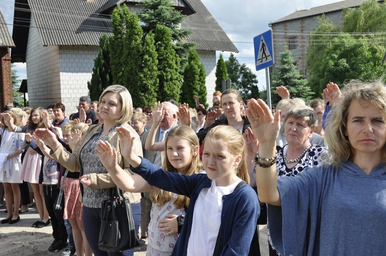 Powitanie ikony MB Częstochowskiej w Bąkowie