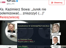 Ks. Sowa radził zniszczyć "Gazetę Polską"