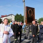 Powitanie ikony MB Częstochowskiej w parafii Chrystusa Dobrego Pasterza w Łowiczu