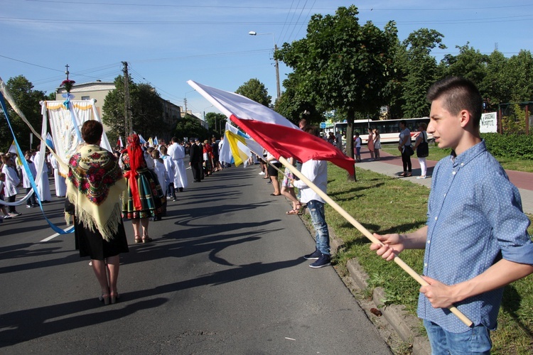 Powitanie ikony MB Częstochowskiej w parafii Chrystusa Dobrego Pasterza w Łowiczu